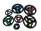 Олимпийский обрезиненный цветной диск Aerofit AFPLC10 AFP086-10KG - Аэрофитмаксфит профессиональные тренажеры в фитнес клуб